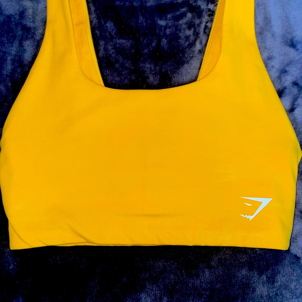 Gymshark yellow gold sports bra